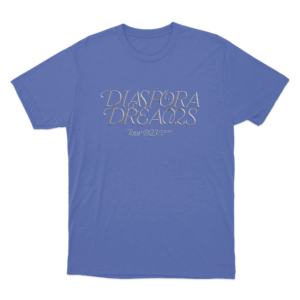 Diaspora Dreams Tour Print Unisex T Shirt Blue