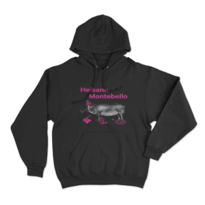 Heisann Montebello Pig Unisex Hoodie Black