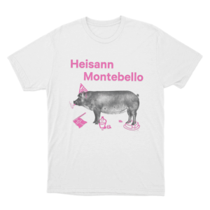 Heisann Montebello Pig Unisex T Shirt White