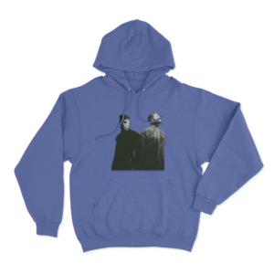 Karpe Retro Duo Silhouette Unisex Hoodie Blue